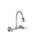 8" Two-handle Wall Mounted Kitchen Faucet, Multi-function Sprayer